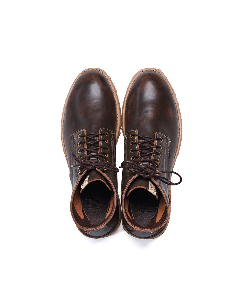 新しいコレクション 靴 visvim VIRGIL BOOTS-FORK DK.BROWN M8 靴 ...